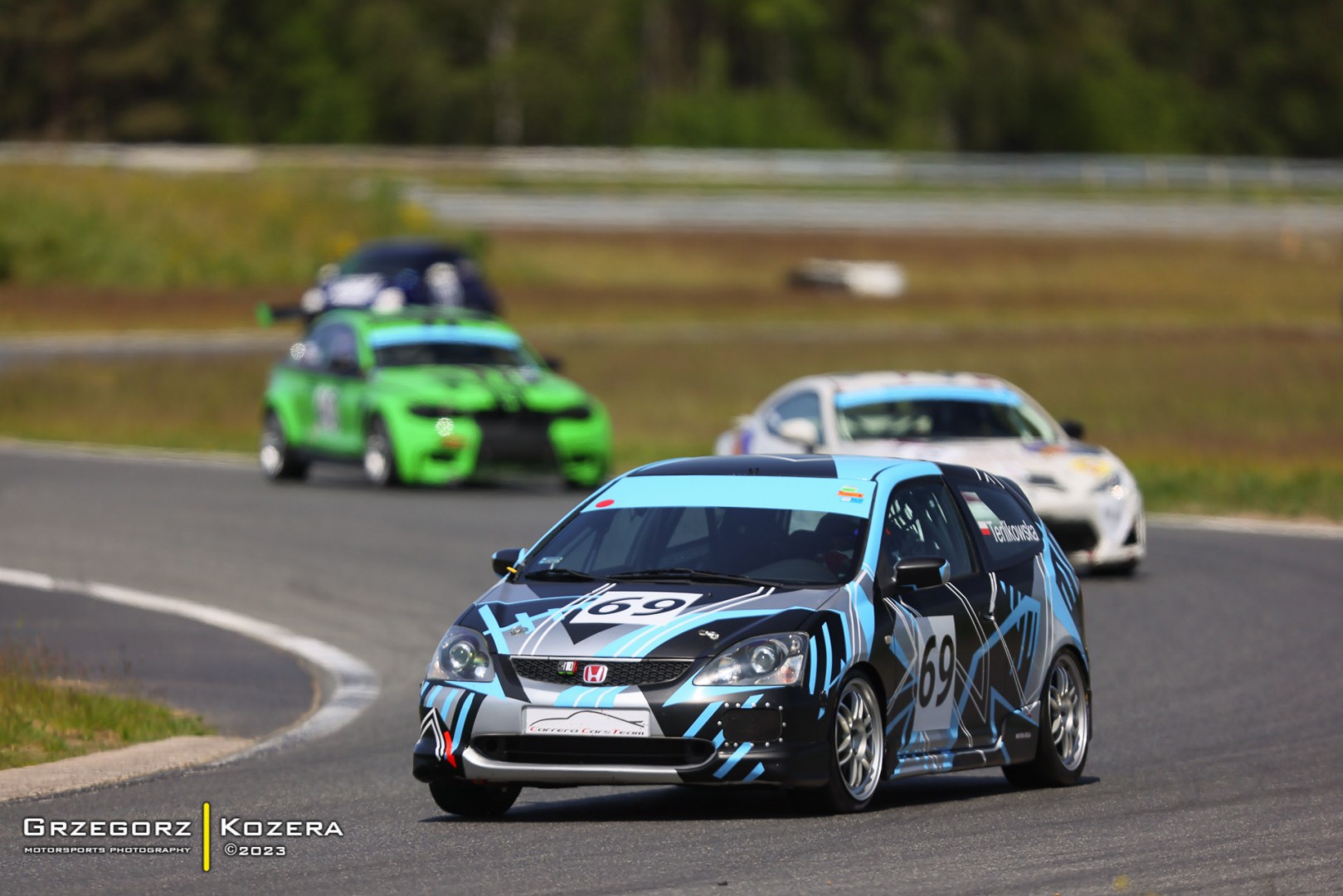 1. i 2. runda Wyścigowych Samochodowych Mistrzostw Polski 2023 - Fot. Grzegorz Kozera